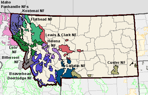 National Forests in Montana