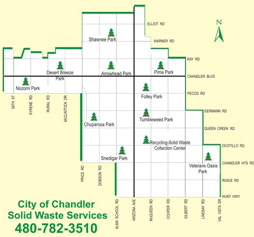 Chandler Arizona Christmas Tree recycling drop-off sites