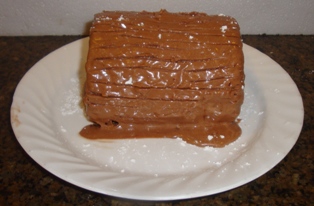 finished yule log