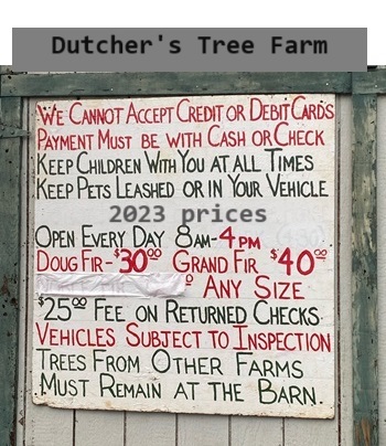 Dutcher's Tree Farm, Boring OR