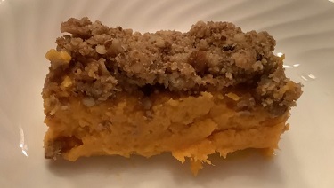 Sweet potato casserole slice