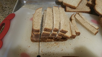 Bread cut once