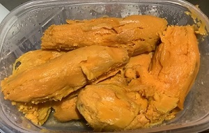 Sweet potatos, cooked